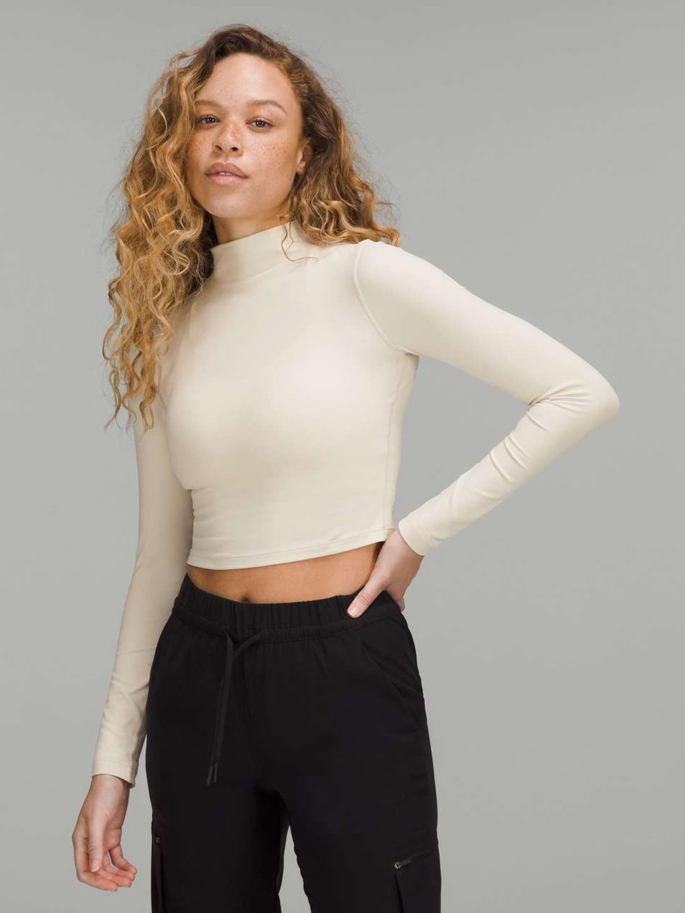 NWT Lululemon All Aligned Mock Neck Long Sleeve Shirt